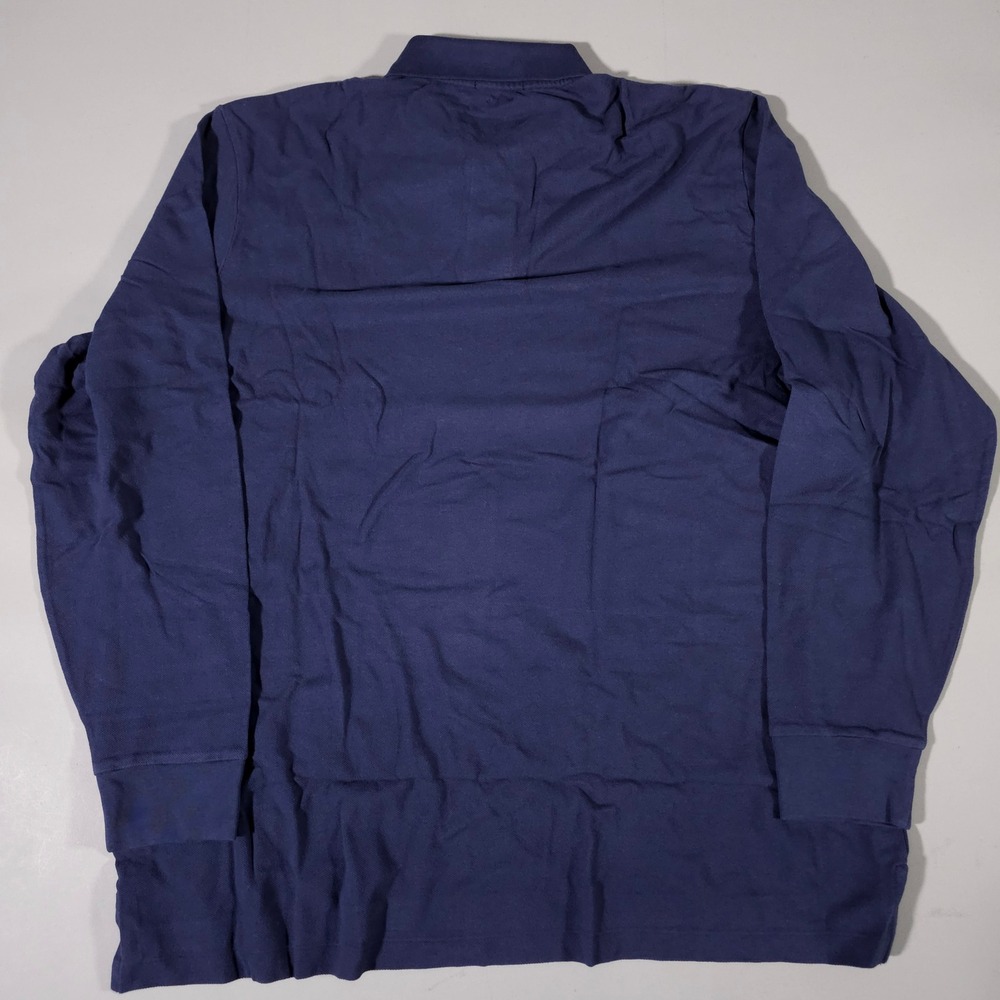 Polo Ralph Lauren Polo Shirt Mens XXL Navy Blue Long Sleeve Classic Fit NWT - Picture 8 of 8